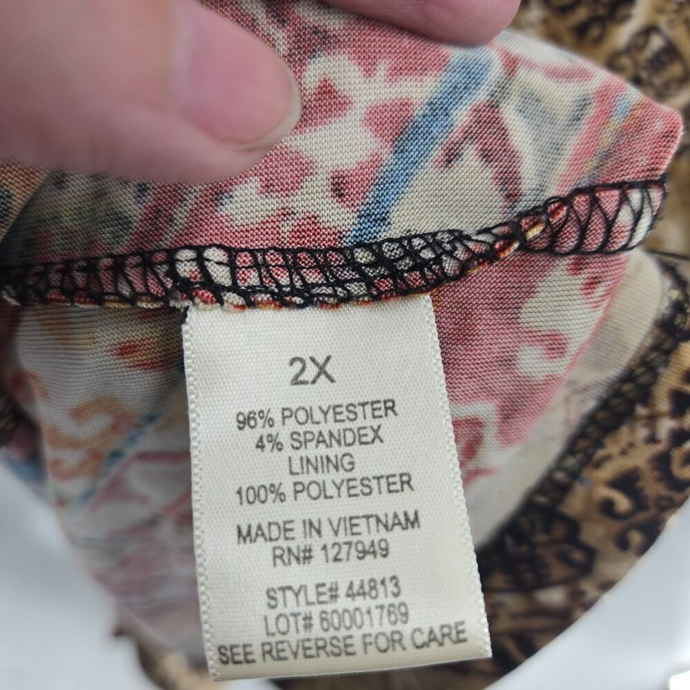 Emma & Michele Bohemian Sleeveless Maxi Dress 2x - Picture 9 of 10